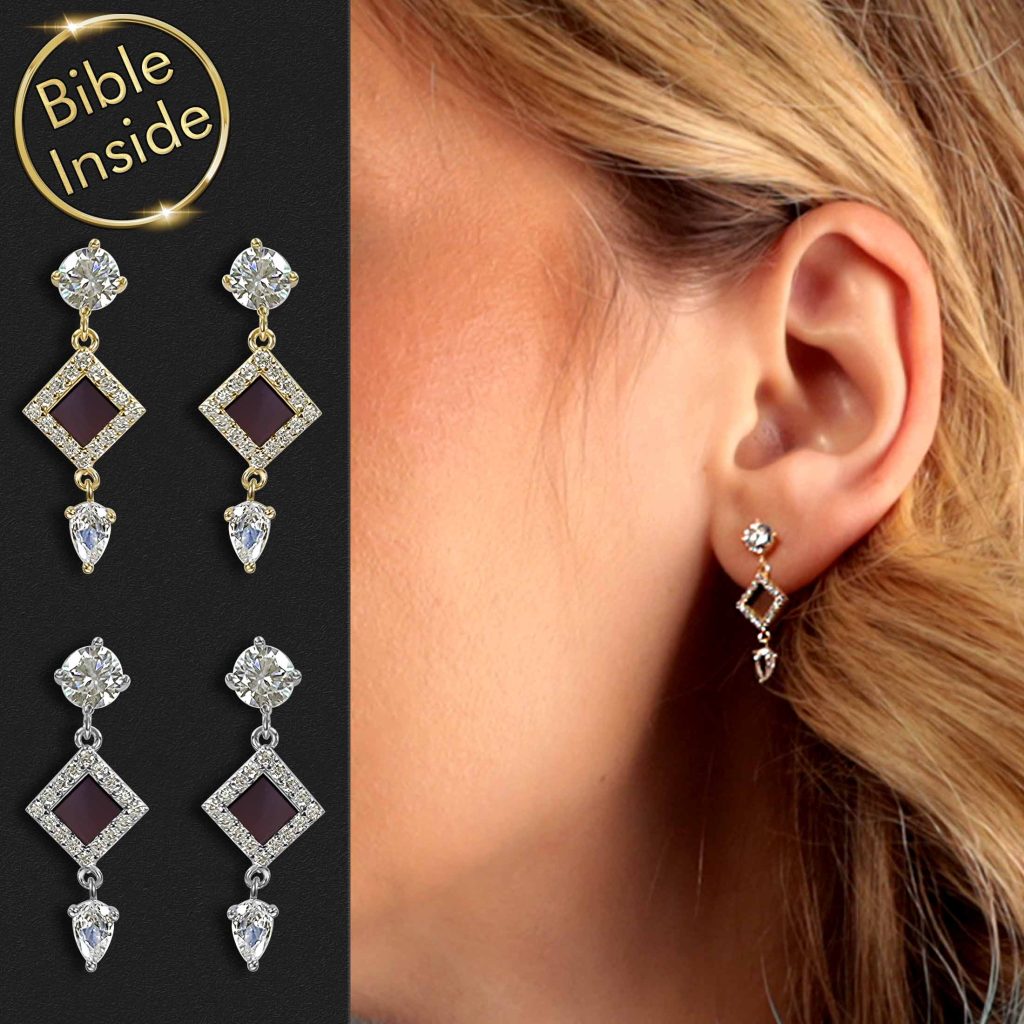 Tiniest Bible Modern Black Bracelet with Complete Scripture Inside - My Nano Jewelry