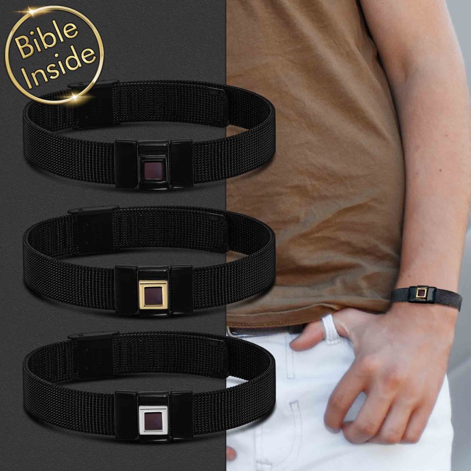 Bible Present Elegant Drop Earrings with New Testament Inside - My Nano Jewelry